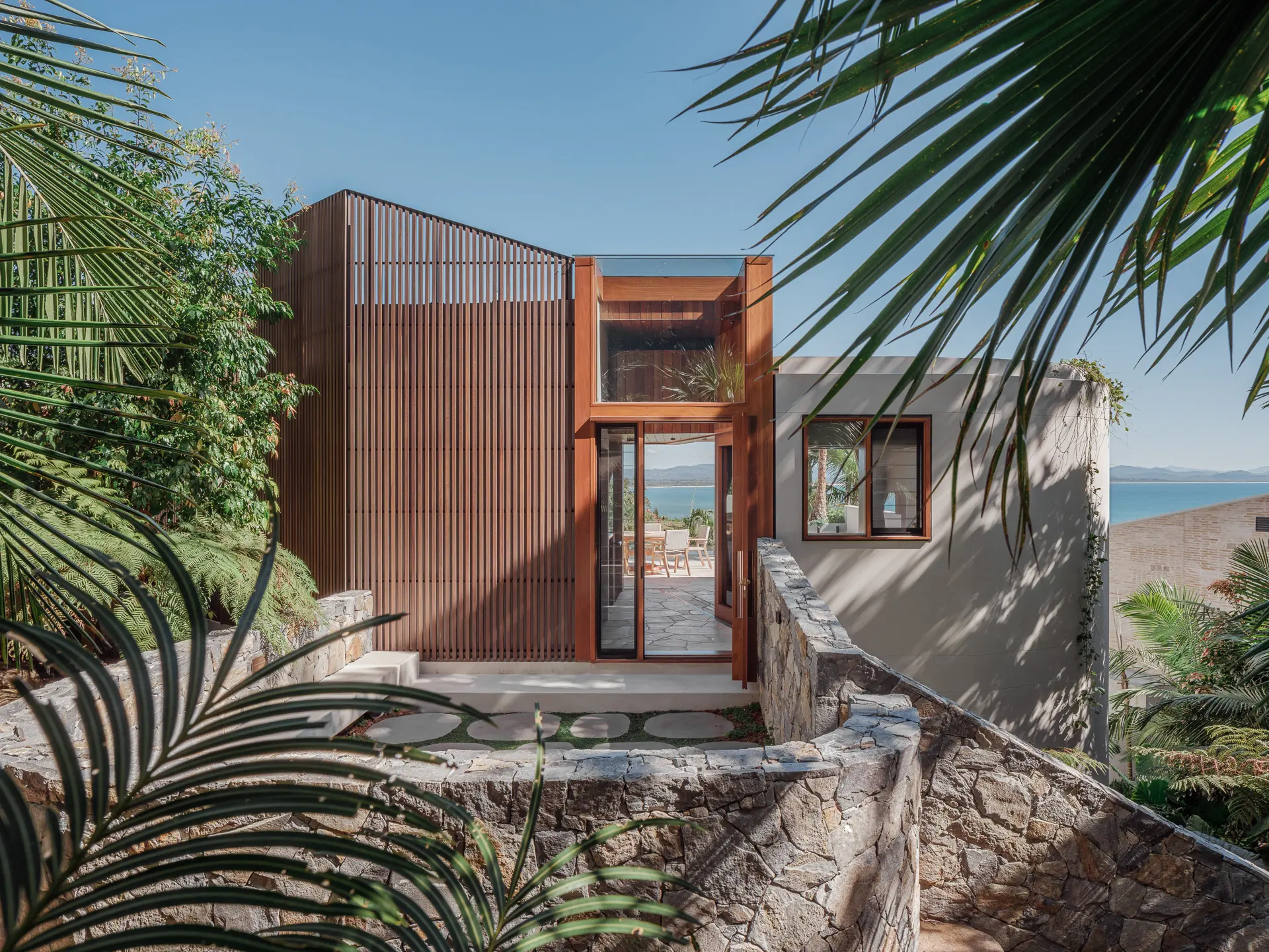 North courtyard feature