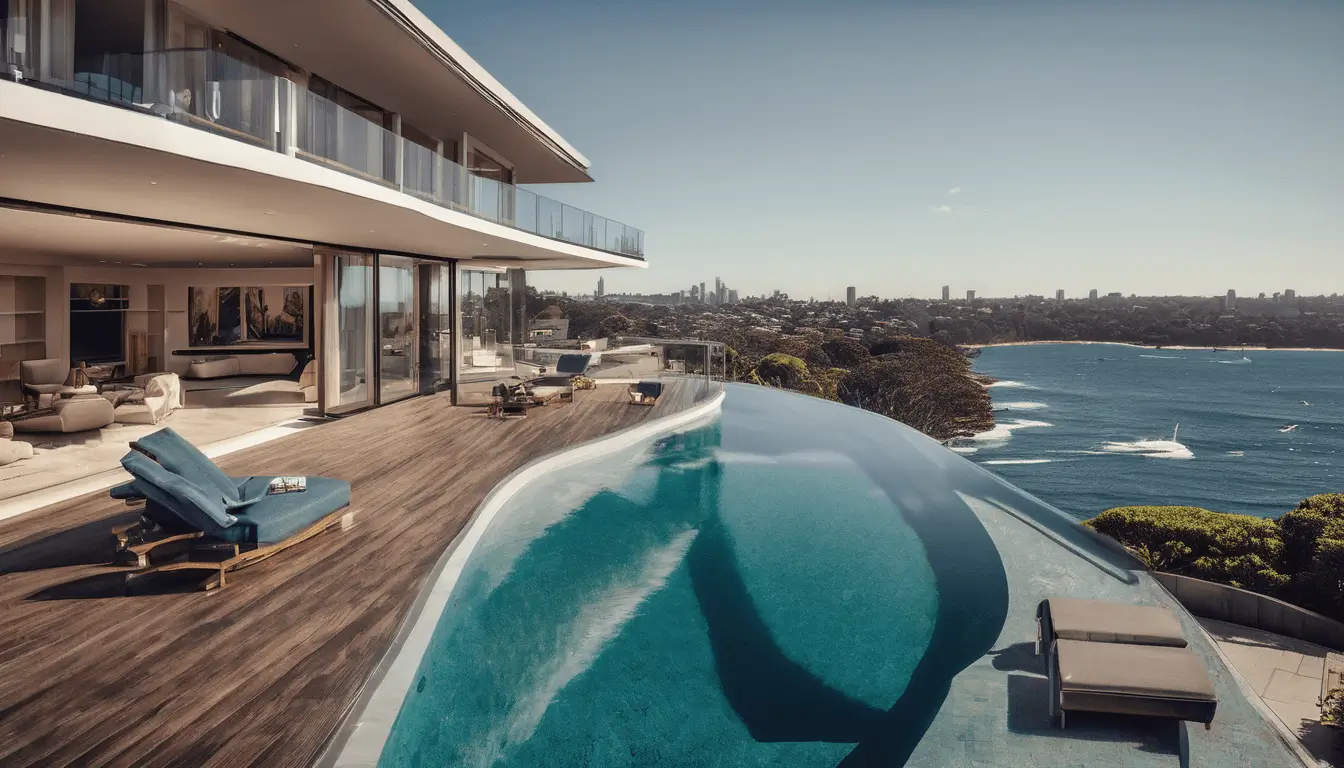 Waterfront mansion Sydney with pool Waterfront mansion Sydney with pool