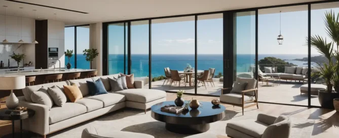 sydney luxury waterfront apartments short term with harbour views and private terrace
