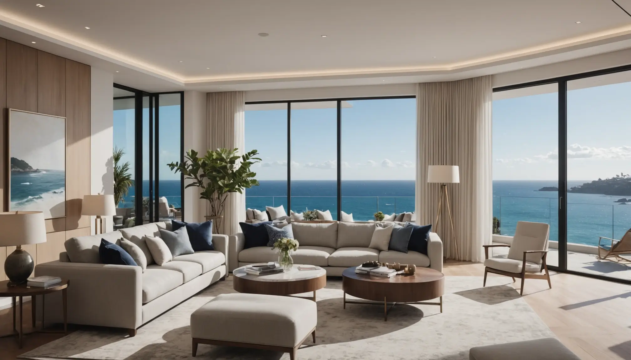waterfront mansion with heated pool in Sydney with harbour views