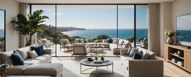 luxury harbour view accommodation sydney with panoramic terrace