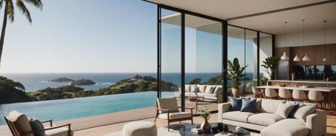 sydney harbour luxury apartment monthly rental interior with harbour bridge views