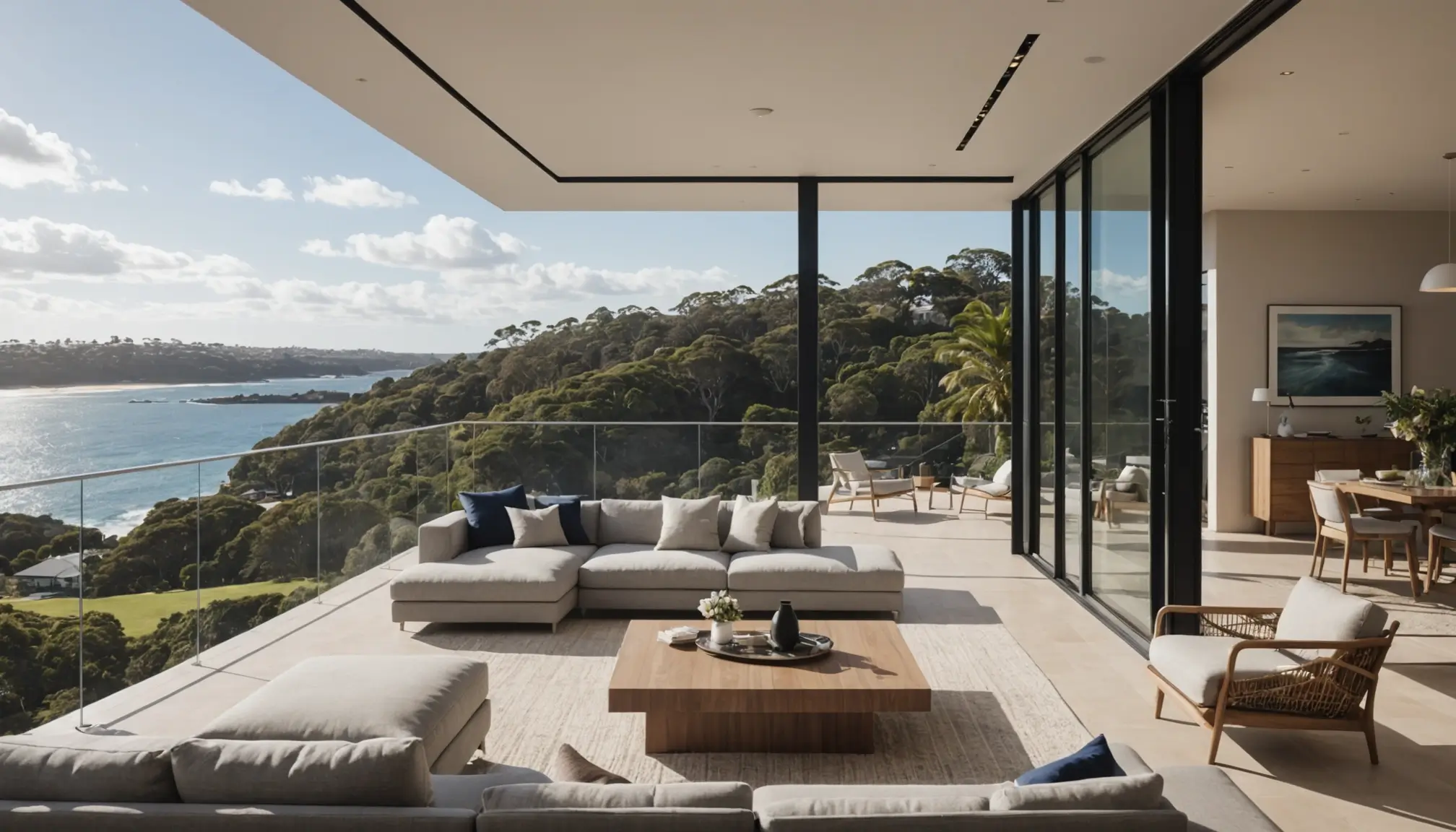 beachfront luxury apartment sydney interior with ocean views and private balcony beachfront luxury apartment sydney interior with ocean views and private balcony