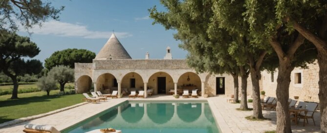 masseria ostuni luxury garden retreat puglia exterior with olive groves and pool