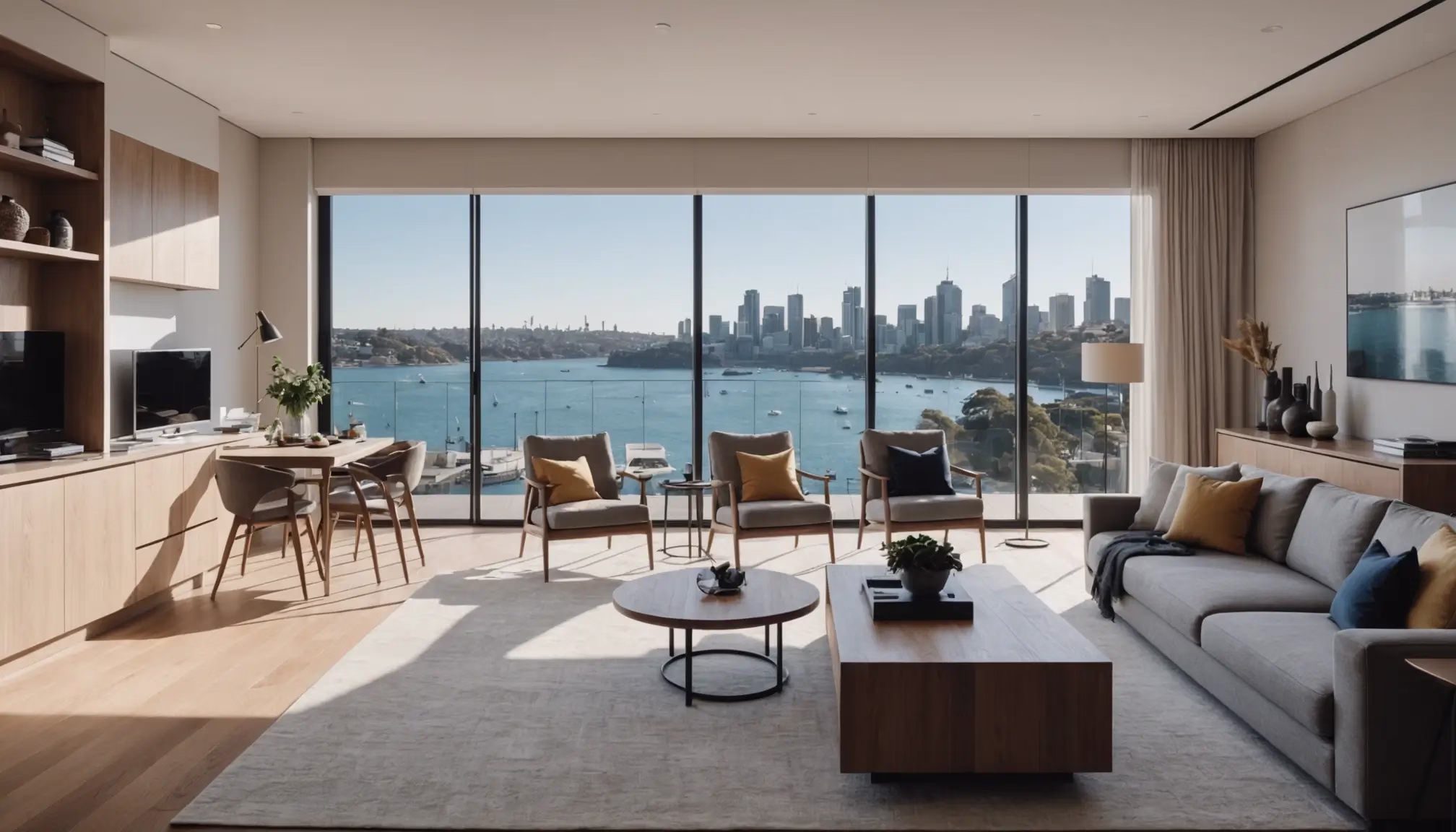 short term furnished accommodation sydney luxury interior with harbour views short term furnished accommodation sydney luxury interior with harbour views