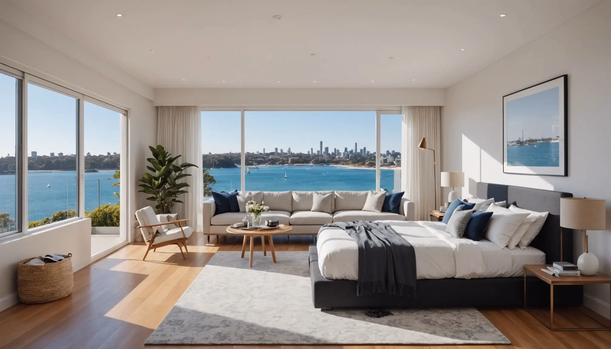 Executive rentals Sydney Eastern Suburbs luxury interior with harbour views Executive rentals Sydney Eastern Suburbs luxury interior with harbour views